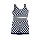 Preorder Colorful Plaid Adult Women Yoga Athletic Wear Set