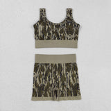 GSSO2701 Hunting Camo Yoga Sports Adult Women's Outfits