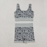 GSSO2702 Hunting Camo Gray Yoga Sports Adult Women's Outfits