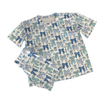 Preorder 10.23 MOQ 5 pcs GSSO2729 Coquette Bows Blue Girls Shorts Set