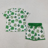 Saint Patrick Green Leaf Kids Sibling Matching Clothes