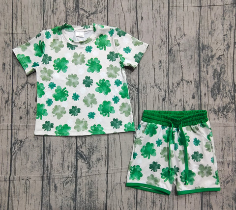 Preorder Samples GSSO2744 baby girls St Patrick's Day short sleeves short outfits