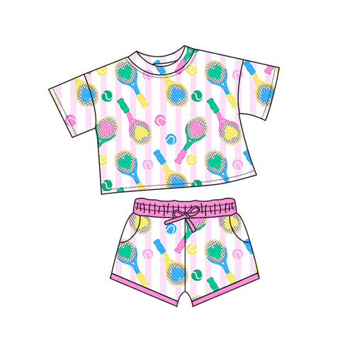 Preorder 11.01 MOQ 5 pcs GSSO2749 Tennis Sports Girls Shorts Set