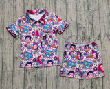 Preorder Samples GSSO2770 Cartoon Hot Pink Adult Women's Pajamas Set