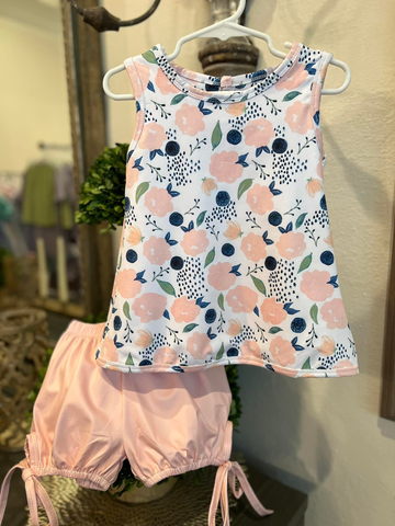 Preorder 11.20 MOQ 5 pcs GSSO2771 Flower Pink Girls Bloomier Set