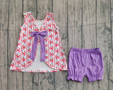 Preorder Samples GSSO2785 Flower Bows Girls Shorts Set