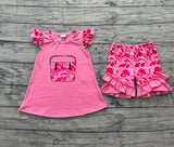 Preorder Samples GSSO3002 Embroidery Toolbox Camo Girls Shorts Set