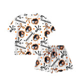 Preorder Samples GSSO3251 University Team TN Bows Scallop Edge Girls Shorts Set