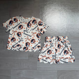 Preorder Samples GSSO3251 University Team TN Bows Scallop Edge Girls Shorts Set