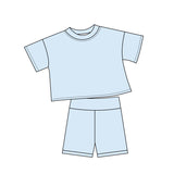 Preorder MOQ 5 Pcs Each Style Solid Color Colorful Cotton Girls Shorts Outfits