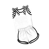 Preorder MOQ 5 Pcs Each Style Team Colors Solid Color Bows Girls Shorts Outfits