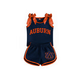 Preorder MOQ 5 Pcs Each Style Team Mascot Bows Girls Shorts Outfits