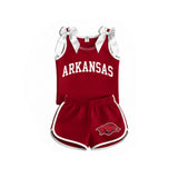 Preorder MOQ 5 Pcs Each Style Team Mascot Bows Girls Shorts Outfits