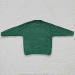 GT0217 Green Knit Sweater