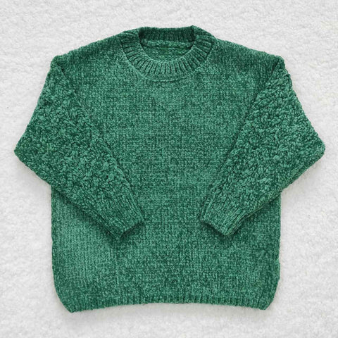 GT0217 Green Knit Sweater