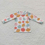 GT0235 Pumpkin Colorful Kids Shirt Top