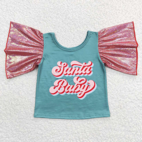 GT0286 Santa Baby Boutique Girl Shirt Top
