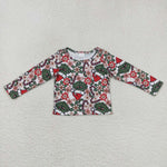 GT0326 Christmas Candy Cane Girl Shirt Top