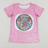 GT0375 Lucky Girl Pink Girl Shirt Top