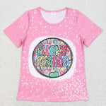 GT0378 Lucky MAMA Pink Adult's Shirt Top