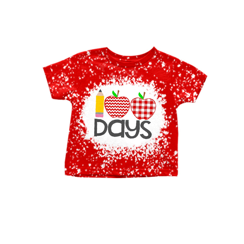 Preorder 11.10 GT0386 Pencil Apple 100 Days Red Shirt Top Boy – Amy yu ...