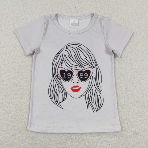 GT0434 1989 Singer Star Girl Kids Shirt Top