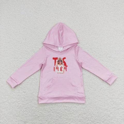 GT0436 Singer 1989 Pink Hoodie Pullover Girls Shirt Top