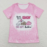 GT0444 Rockin Shoes Pink Adult's Shirt Top