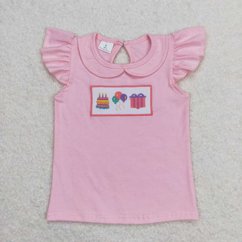 GT0501 Hapy Birthday Pink Girl Shirt Top