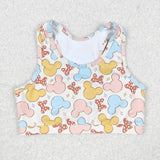 GSSO0899 Cartoon Mouse Girls Shorts Set