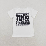 GT0527 Tiny Teenager White Kids Shirt Top