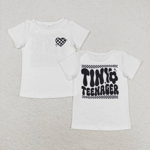 GT0527 Tiny Teenager White Kids Shirt Top