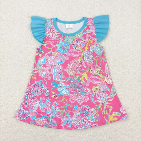GT0564 Summer Lilly Pink Tunic Girl Shirt Top