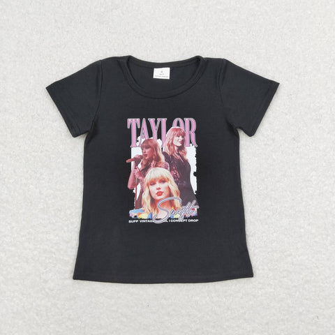 GT0572 Offset printing Singer Star Pink Girl Shirt Top