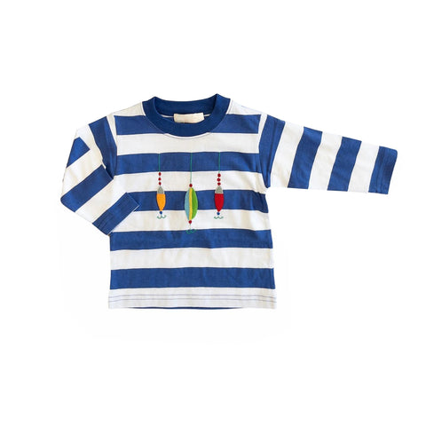 Preorder 06.12 GT0621 Fishing Gear Stripe Boy's Kids Shirt Top