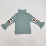 GT0669 Hunting Mallard Dog Kids Girls Zip Pullover
