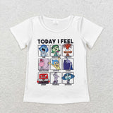 GT0674 TODAY I FEEL Mood Kids Girl Shirt Top