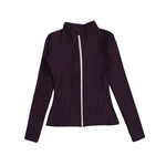 Preorder 07.30 Colorful Solid Color Sports Yoga Girls Zip Coat