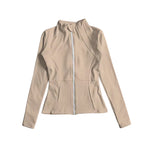 Preorder 07.30 Colorful Solid Color Sports Yoga Girls Zip Coat