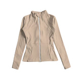 Preorder 07.30 Colorful Solid Color Sports Yoga Girls Zip Coat