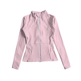 Preorder 07.30 Colorful Solid Color Sports Yoga Girls Zip Coat