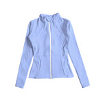 Preorder 07.30 Colorful Solid Color Sports Yoga Girls Zip Coat