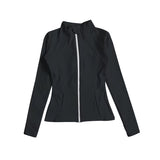 Preorder 07.30 Colorful Solid Color Sports Yoga Girls Zip Coat