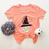 GT0697 Halloween Pumpkin Kids Girl Shirt Top