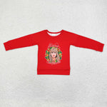GT0703 Christmas Merry Swiftmas Red Kids Girls Shirt Top