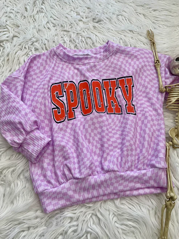 Preorder 08.16 GT0716 Halloween Spooky Kids Girls Shirt Top