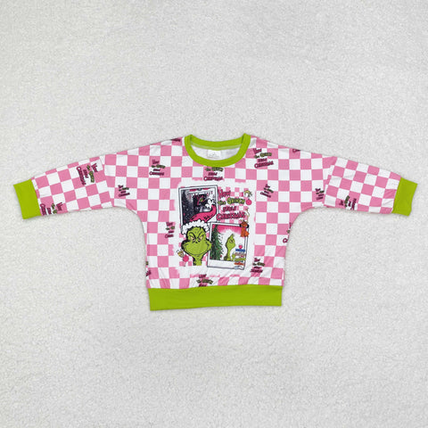 GT0733 Christmas Green Animal Kids Shirt Top