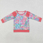 GT0766 Garden Flower Kids Girls Shirt Top