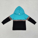 GT0846 Leopard Hoodie Kids Boy Pullover