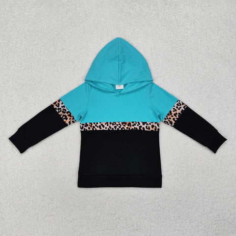 GT0846 Leopard Hoodie Kids Boy Pullover